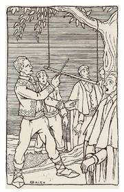 Txalaparta-tobera, Resurrecci�n Mar�a Azkueren Euskalerriaren Yakintzako irudi batean.<br><br>